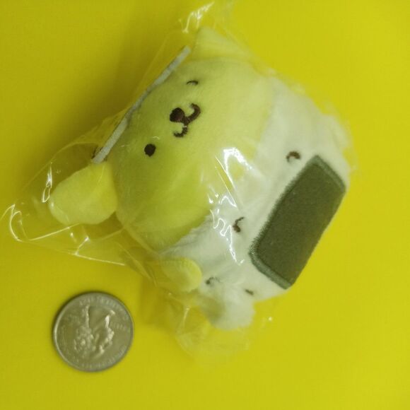 Sanrio pompompurin orinigi mini plush keychain - Picture 5 of 8